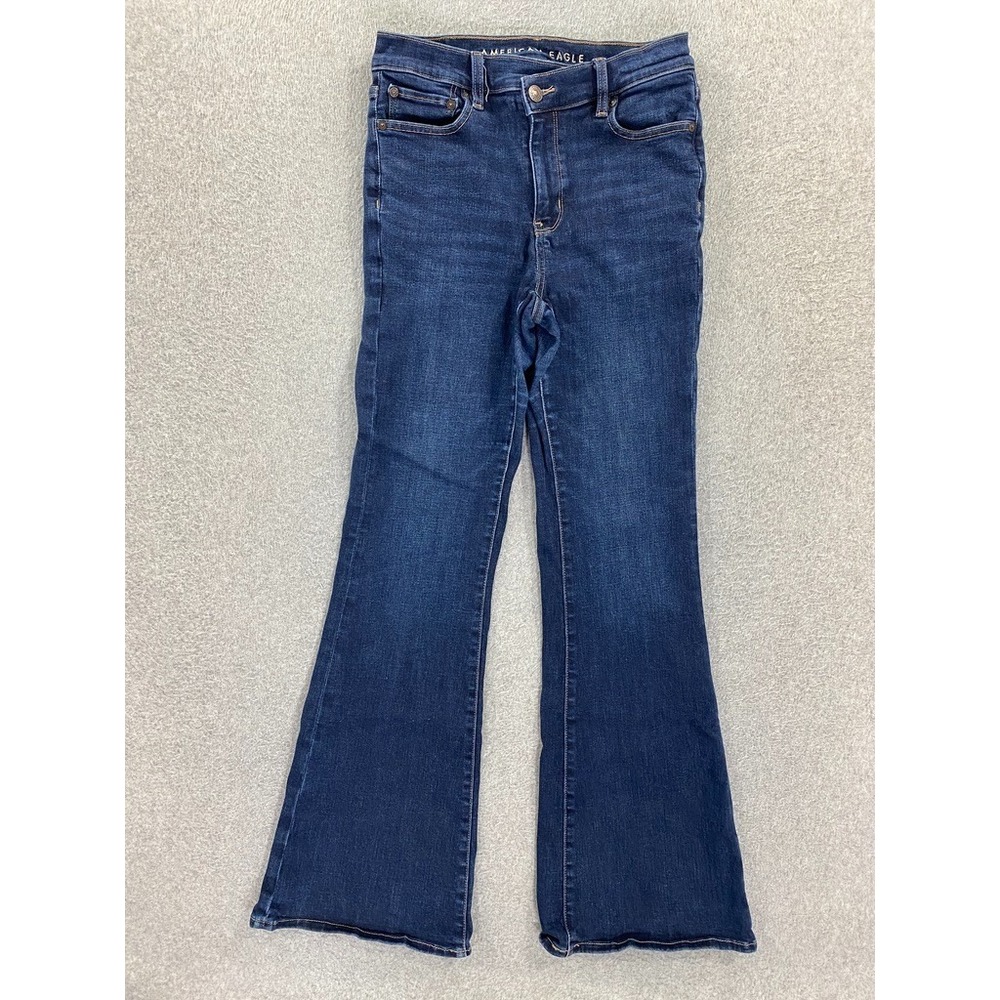 American Eagle Jeans Women's 4 Reg Super High Rise Flare Next Level Stretch
